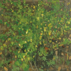 54 Yuan Yuan, Wildflowers, oil on canvas, 40 x 40 cm, 2008