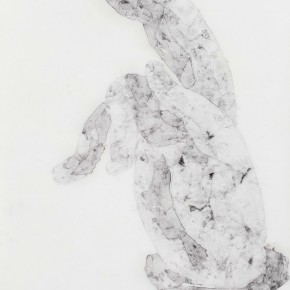 90 Zhang Yanzi, Sunyata, 2012-2013; Ink on paper, 180x96cm