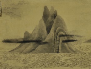 97 Zhang Yanzi, Qi(The Flow of Energy), 2013; Ink on silk, 30x6400cm（4）