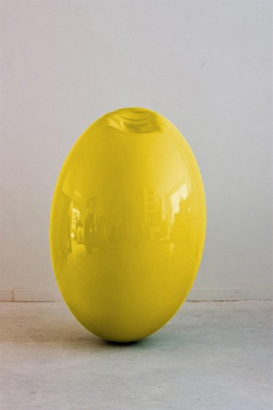 Santiago Villanueva, Yellow, Eight Evidence of Desire, 100 x 70 x 70 cm,polystyrene, fiberglass, and lacquer 2012