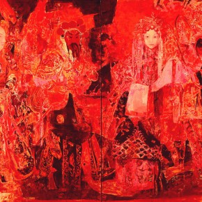 25 Kang Lei, The Red Series No.2 – The Hustle and Hustle, 200 x 280 cm