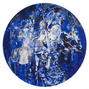 48 Kang Lei, Spatial Essay No.1, tempera, diameter 50 cm, 2013