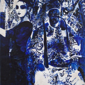 55 Kang Lei, Distance No.1, tempera, 200 x 140 cm, 2013