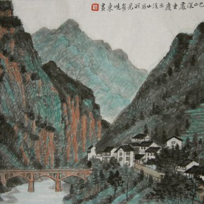 02 Cui Xiaodong, In the Depth of Bashan Mountain,35 x 47 cm, 2008