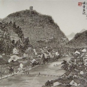 15 Cui Xiaodong, Sketch of the Ancient Fenghuang Town