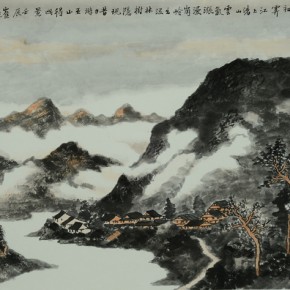 43 Cui Xiaodong, Clouds and Rains Over Wushan, 96 x 50 cm, 2012