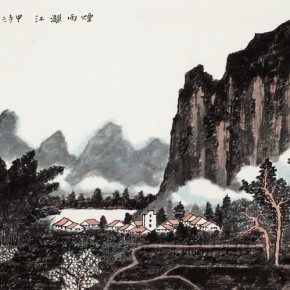 47 Cui Xiaodong, Li River in Rain and Fog, 2014