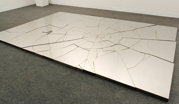 Zhao Zhao, Fragments, 2013; Steel, Edition of 3, 200x300x5cm