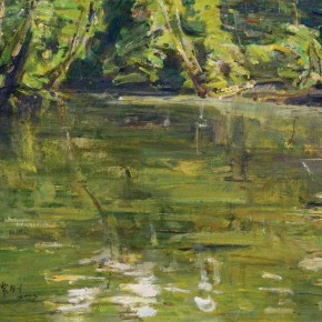 07 Ma Changli, In the Depths of the Rainforest, oil on linen, 41 x 31.8 cm, 2000
