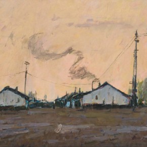 08 Ma Changli, The Dormitory of Oil Field Workers, oil on linen, 65 x 100 cm, 2010