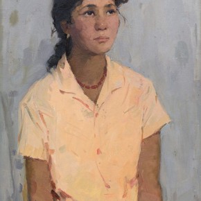 106 Ma Changli, The Uighur Female Student, 55 x 39.5 cm, 1979