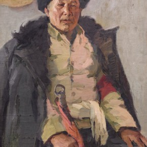 109  Ma Changli, The Senior Member of the Red Guards, oil on cardboard, 73 x 57 cm, 1962