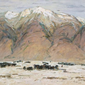 14  Ma Changli, Snowfield, oil on linen, 65.2 x 80.3 cm, 2007