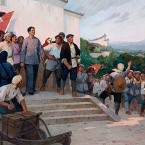 40 Ma Changyi, The Autumn Harvest Uprising, oil on linen, 200 x 350 cm, 1975