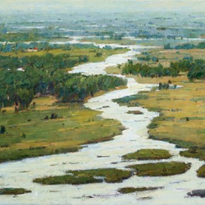 63 Ma Changli, River, oil on linen, 70 x 100 cm, 2012