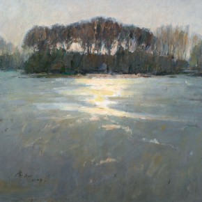 69 Ma Changli, The Winter Sun, oil on linen, 60 x 70 cm, 2009