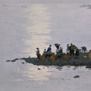 70 Ma Changli, Waiting for Ferry, oil on linen, 97 x 127 cm, 1982