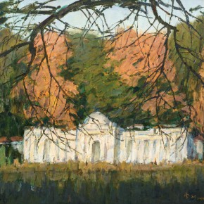 88 Ma Changli, The White House, oil on linen, 65.2 x 80.3 cm, 2008