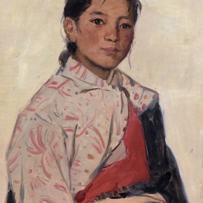 91 Ma Changli, Zhuomashu, oil on cardboard, 54 x 39.5 cm, 1978