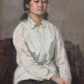 97 Ma Changli, A Middle School Girl, oil on linen, 78 x 56 cm, 1982