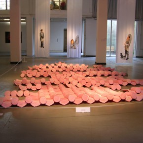 23 Jiang Jie, Above and Below, wax tiles, 490 x 770 cm, 2006