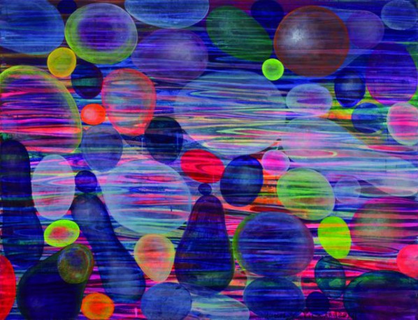 Huang Yuxing, Bubbles, 2014; acrylic on canvas, 150x115cm