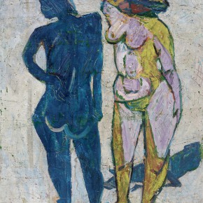 04 Luo Erchun, Cold and Warm, oil painting, 57.5 x 53 cm, 1988