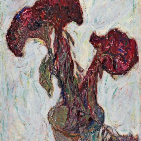 19 Luo Erchun, The Cockscomb, oil painting, 66 x 54 cm, 1997
