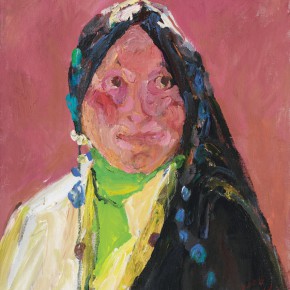 70 Luo Erchun, A Tibetan Woman, oil painting, 60 x 50 cm, 2007