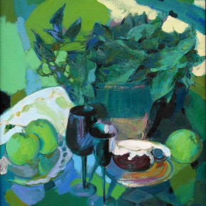 104 Ding Yilin, Green Apples, 60 x 50 cm, 1999