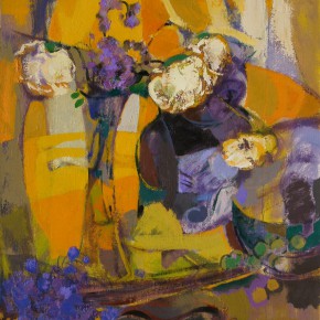 107 Ding Yilin, White Roses, 54 x 45 cm, 2003