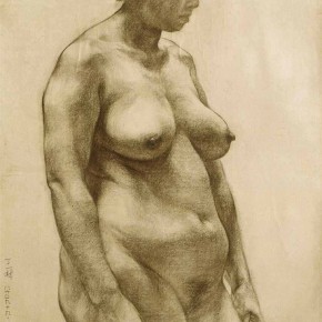 108 Ding Yilin, Study of Human Body No.8, 79 x 110 cm, 1986