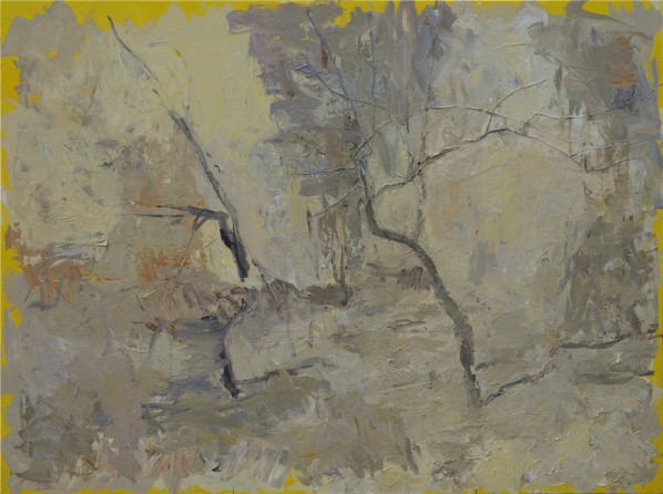 12 Sun Xun, Two Trees, 2015；oil on canvas, 230 x 310 cm