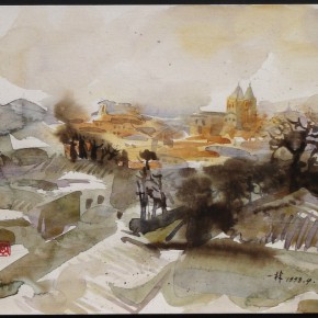 134 Ding Yilin, Overlooking Toledo, 1998