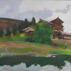 30 Ding Yilin, Scenery of Beam River, 60 x 80 cm, 2013