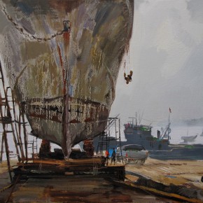 38 Ding Yilin, Waiting for Sailing, 60 x 80 cm, 2013