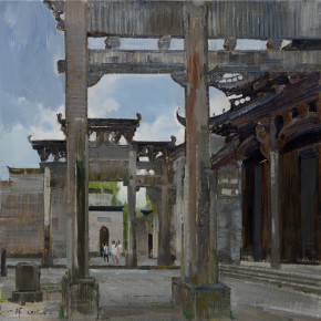 58 Ding Yilin, Dunben Hall, 80 x 80 cm, 2015