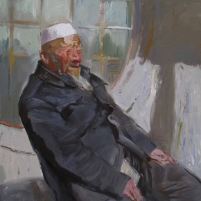 68 Ding Yilin, An Old Hui Man in the Sunshine, 110 x 100 cm, 2011