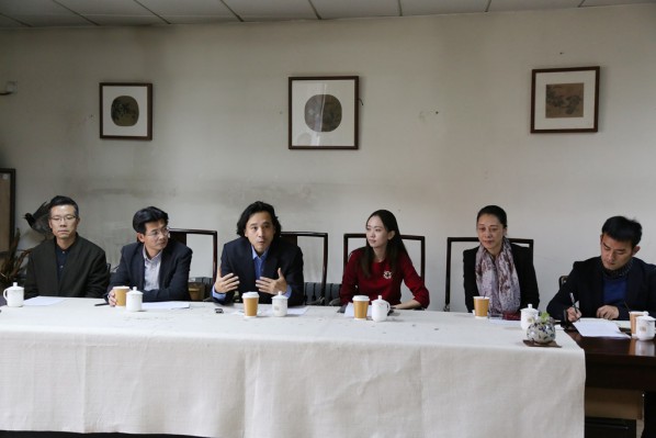 09 Press Conference of The High School Affiliated to CAFA the First Green Apple Sketches, Creation and Chinese Calligraphy Award on November 3