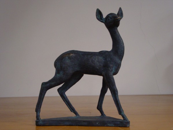 Wang Henei, Deer, 1962, 33x27x10cm