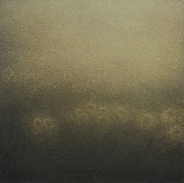 Wang Fengge, Sunflower Sea, 2012; acrylic and oil on canvas, 150x150cm