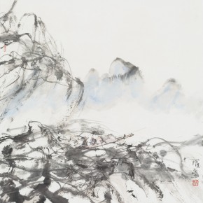 13 Hong Ling, Ink Painting No.6, ink on paper, 67 x 67 cm, 2015