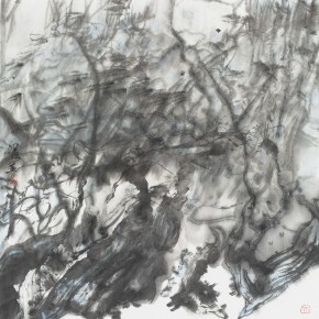 30 Hong Ling, Ink Painting No.5, ink on paper, 67 x 67 cm, 2014
