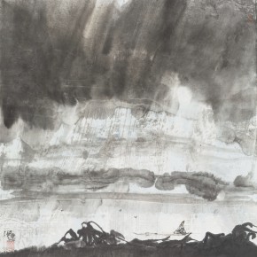 32 Hong Ling, Ink Painting No.3, ink on paper, 67 x 67 cm, 2014