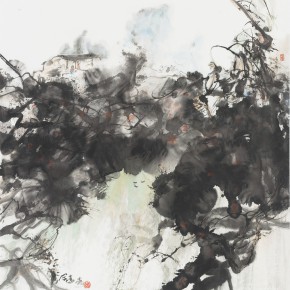 33 Hong Ling, Ink Painting No.2, ink on paper, 67 x 67 cm, 2014