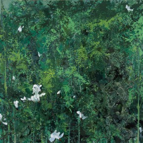 44 Hong Ling, The Solidification of Green, oil on canvas, 180 x 150 cm, 2011