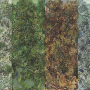 55 Hong Ling, Spring, Summer, Autumn and Winter, oil on canvas, 150 x 55 cm x 4, 2001