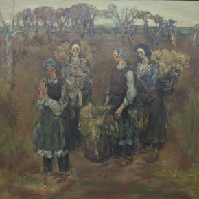 67 Hong Ling, Native People No.1, oil on canvas, 180 x 190 cm, 1987