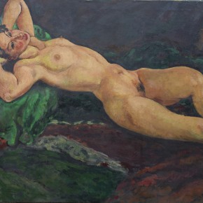 69 Hong Ling, Human Body Series No.5, oil on canvas, 100 x 100 cm, 1986