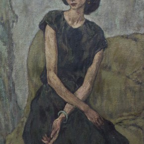 70 Hong Ling, Portrait of a Woman, oil on canvas, 130 x 90 cm, 1986